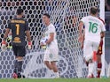 Sassuolo's Filip Djuricic celebrates scoring their first goal on September 12, 2021