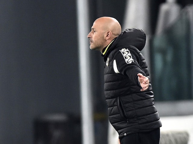 Vincenzo Italiano, now in charge of Fiorentina, pictured in March 2021