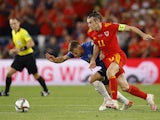 Wales' Gareth Bale in action against Estonia on September 8, 2021