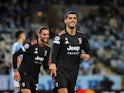 Juventus Alvaro Morata celebrates scoring their third goal on September 14, 2021