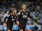 Juventus Alvaro Morata celebrates scoring their third goal on September 14, 2021