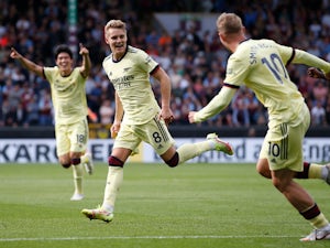 Odegaard reacts to sublime free kick in Burnley win