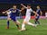 West Ham United's Declan Rice scores against Dinamo Zagreb on September 16, 2021