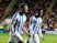 Huddersfield Town's Matty Pearson celebrates scoring their second goal on September 14, 2021