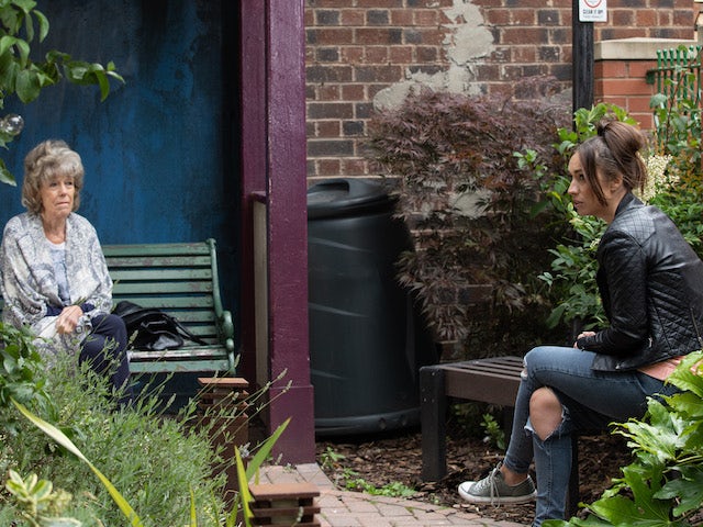 Audrey and Shona on the first episode of Coronation Street on September 27, 2021