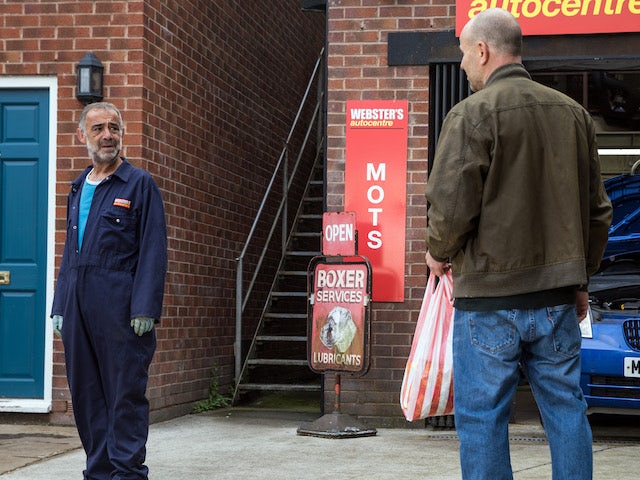Kevin and Tim on the second episode of Coronation Street on October 1, 2021