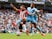Southampton's Adam Armstrong is fouled by Manchester City's Kyle Walker in the Premier League on September 18, 2021