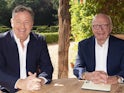 Piers Morgan and Rupert Murdoch, pictured 2021