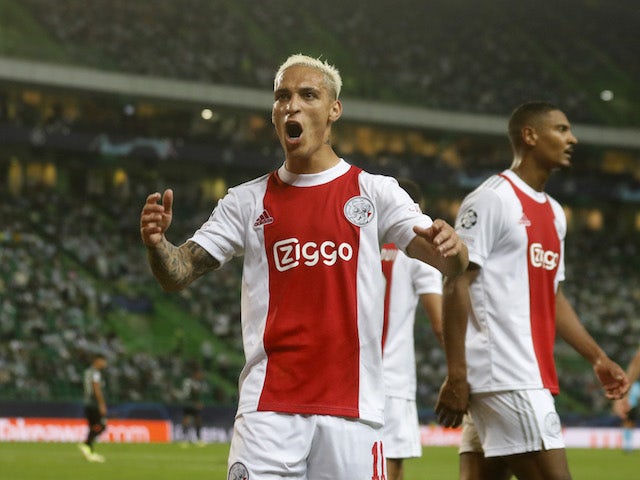 Een foto van Ajax-spits Anthony in september 2021
