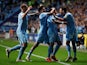 Coventry City's Gustavo Hamer celebrates scoring their first goal against Peterborough in the Championship on September 24, 2021