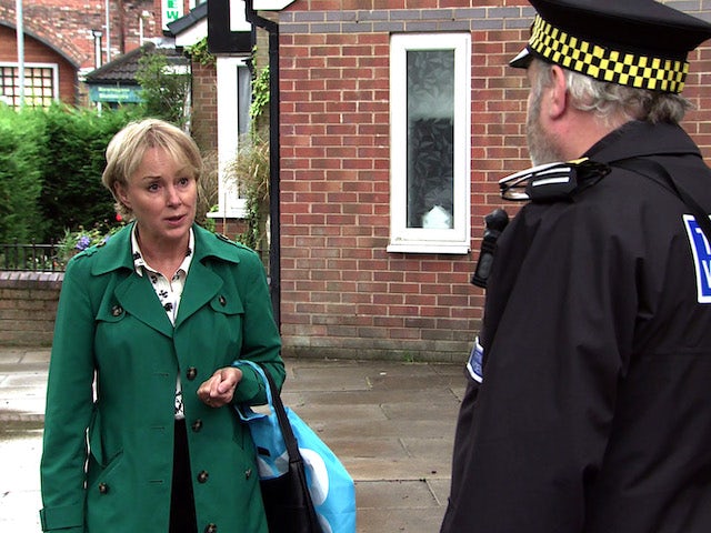 Sally on the first episode of Coronation Street on October 4, 2021