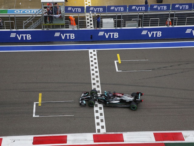 Lewis Hamilton wins 100th race as Lando Norris sees victory slip away in Sochi