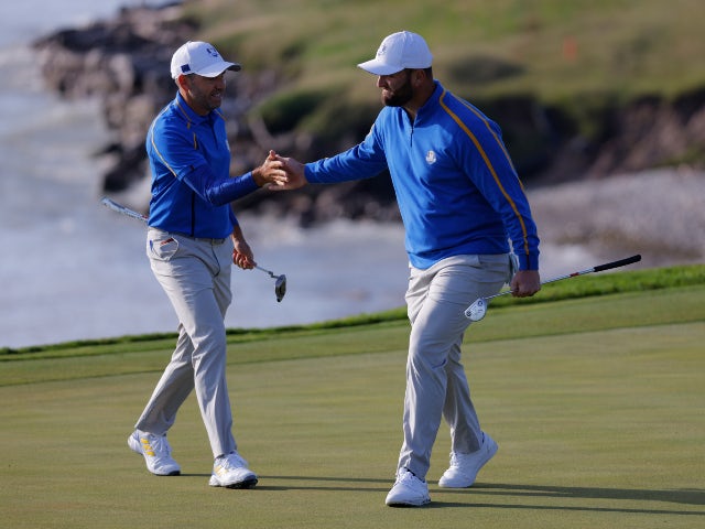 Jon Rahm and Sergio Garcia lead by example as Europe target improbable fightback