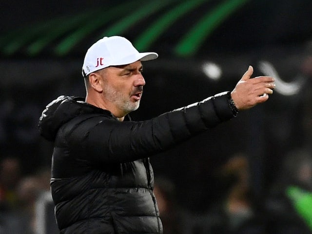 Slavia Prague coach Jindrich Trpisovsky on September 30, 2021