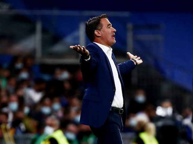 Mallorca coach Luis Garcia Plaza reacts on September 22, 2021