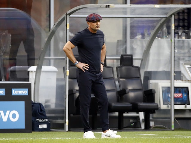 Bologna coach Sinisa Mihajlovic pictured on September 18, 2021