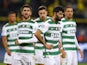 Sporting Lisbon's Luis Neto and Paulinho look dejected on September 28, 2021