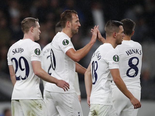 Harry Kane hat-trick helps Tottenham thrash Mura in Europa Conference League