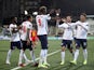 England's Tammy Abraham celebrates scoring their third goal against Andorra in World Cup 2022 Qualifying on October 9, 2021