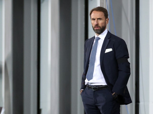 England manager Gareth Southgate pictured in October 2021