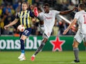 Pape Abou Cisse in action for Olympiacos in September 2021