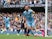 Manchester City's Bernardo Silva celebrates scoring their first goal on October 16, 2021