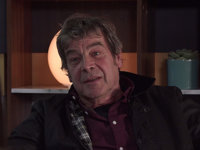 Johnny on the first episode of Coronation Street on October 18, 2021