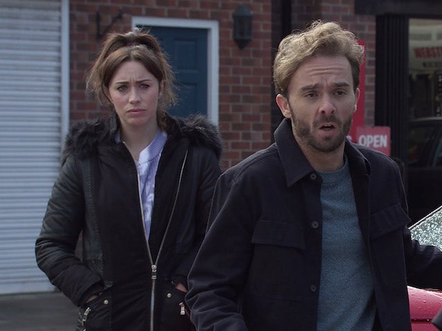 Shona and David on the second episode of Coronation Street on October 27, 2021