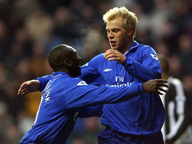 Eidur Gudjohnsen and Jimmy Floyd Hasselbaink for Chelsea in 2001