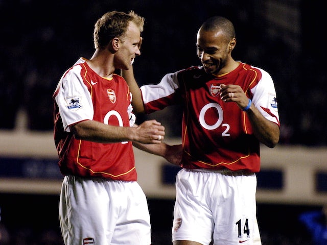 Thierry Henry and Dennis Bergkamp pictured in 2005