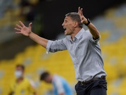 Fortaleza head coach Juan Pablo Vojvoda pictured on October 7, 2021