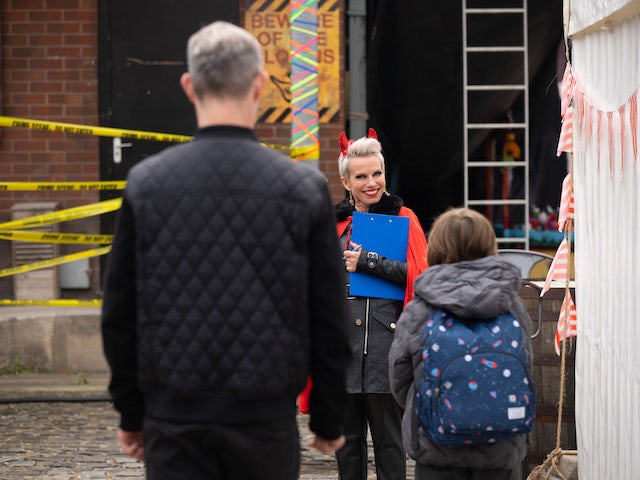 Debbie on the first episode of Coronation Street on October 18, 2021