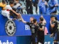 CF Montreal midfielder Matko Miljevic (11) celebrates his goal with the crowd during the first half at Stade Saputo on October 16, 2021