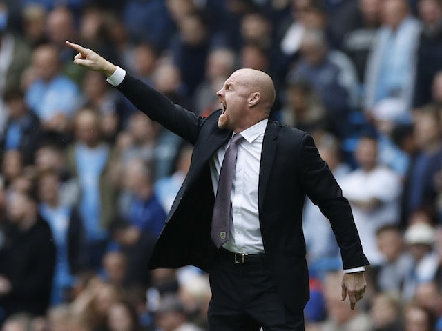 Burnley manager Sean Dyche reacts on October 16, 2021