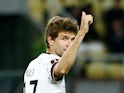 Thomas Muller in action for Germany in October 2021