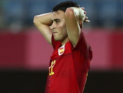 Eric Garcia in action for Spain in July 2021