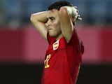 Eric Garcia in action for Spain in July 2021