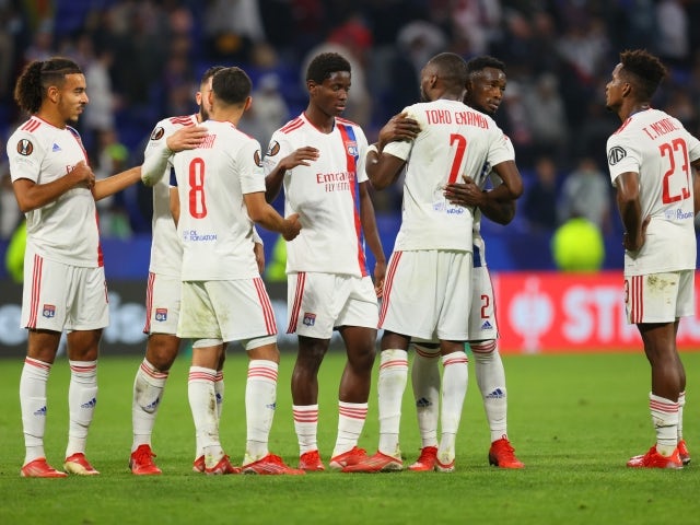 Olympique Lyonnais players pictured on September 30, 2021