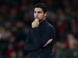 Arsenal manager Mikel Arteta looks dejected on October 18, 2021