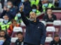 Tottenham Hotspur manager Nuno Espirito Santo gives instructions to his players on October 24, 2021