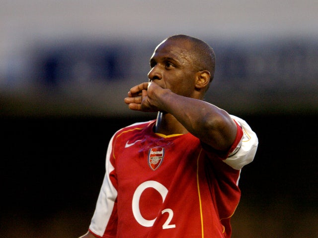 Patrick Vieira pictured for Arsenal in 2005