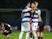 Queens Park Rangers' Yoann Barbet celebrates with Rob Dickie after the match on October 19, 2021