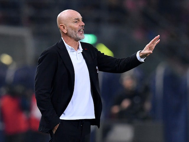 AC Milan coach Stefano Pioli on October 23, 2021