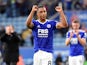  Leicester City's Youri Tielemans celebrates after the match against Manchester United on October 16, 2021