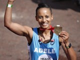 Adele Roberts runs the London Marathon in April 2017