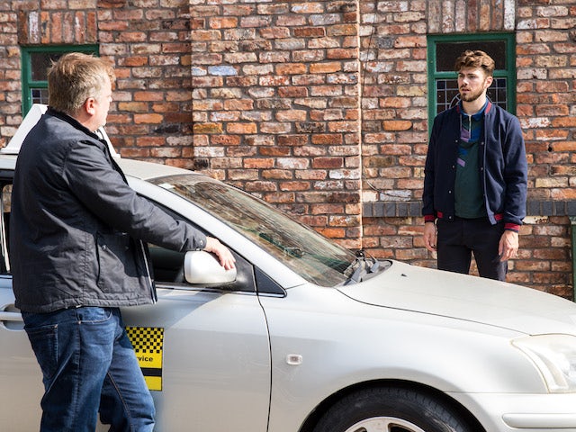 Steve and Curtis on the first episode of Coronation Street on November 3, 2021