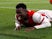 Eddie Nketiah in action for Arsenal in October 2021