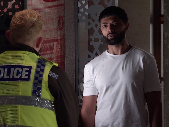 Imran on the first episode of Coronation Street on November 1, 2021