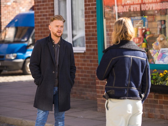 Gary on the first episode of Coronation Street on November 5, 2021