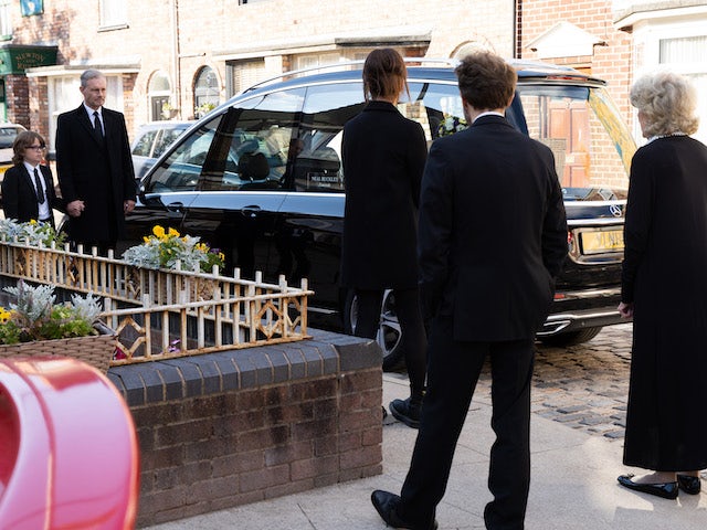 Natasha's funeral on the first episode of Coronation Street on November 8, 2021